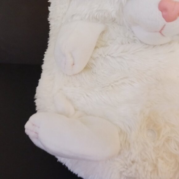 Jay at Play Hideaway Pets White Blue Eye Kitty Persian Cat Plush Stuffed Toy 15" - Picture 4 of 9